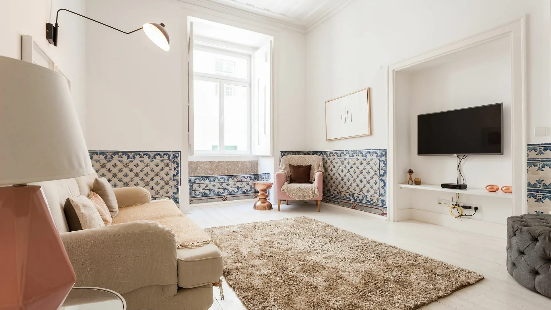 Baixa Tile Blue By Lu Holidays Lisbon Portugal